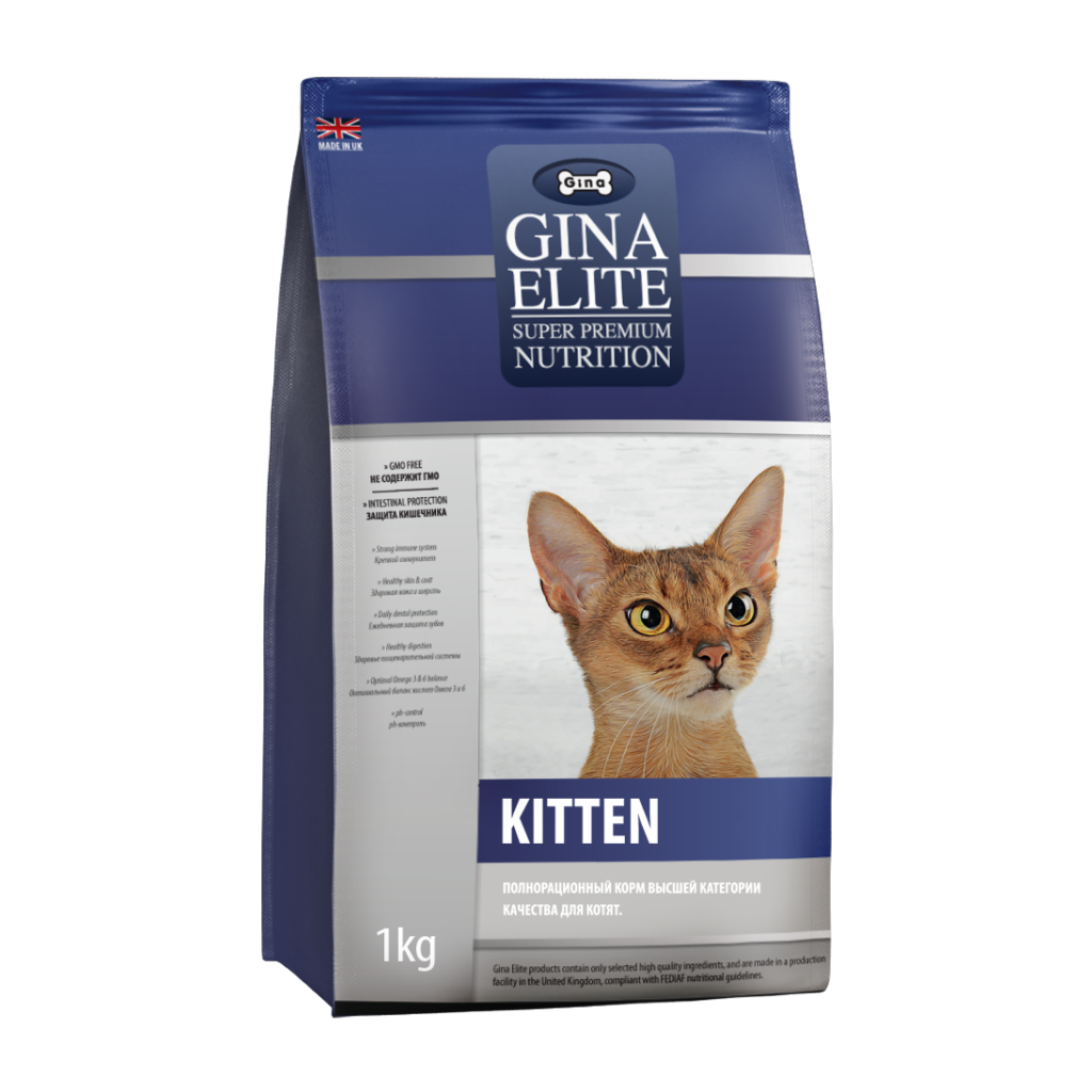 Корм для кошек gina kitten 33